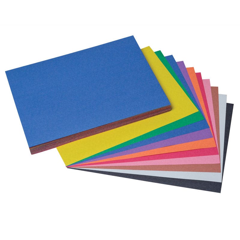Construction Paper Asst 100Pk 9X12 10 Colors (Pack of 10) - Construction Paper - Dixon Ticonderoga Co - Pacon