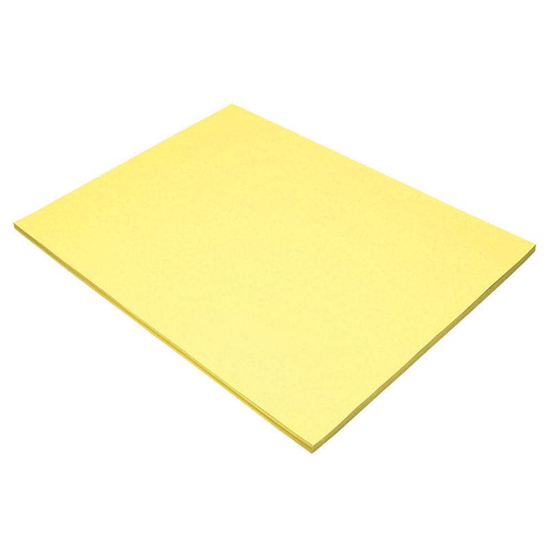 Construction Paper Lt Yellow 18X24 50 Sheets (Pack of 2) - Construction Paper - Dixon Ticonderoga Co - Pacon