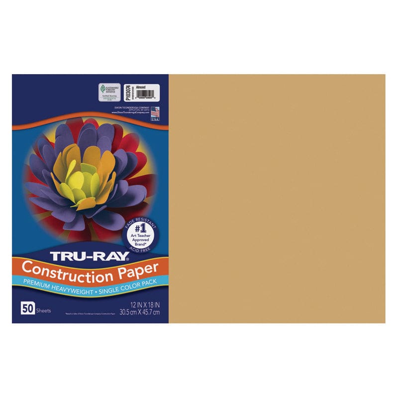 Construction Papr 12X18 Almond Truray Fadeless (Pack of 6) - Construction Paper - Dixon Ticonderoga Co - Pacon