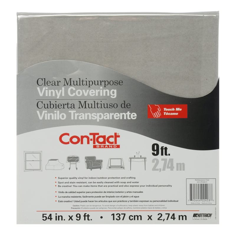 Contact Clear Vinyl Covering Multipurpose (Pack of 3) - Janitorial - Kittrich Corporation