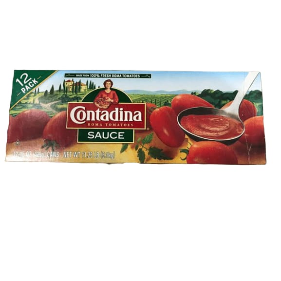 Contadina Canned Roma Style Tomato Sauce, 12 x 15-Ounce - ShelHealth.Com