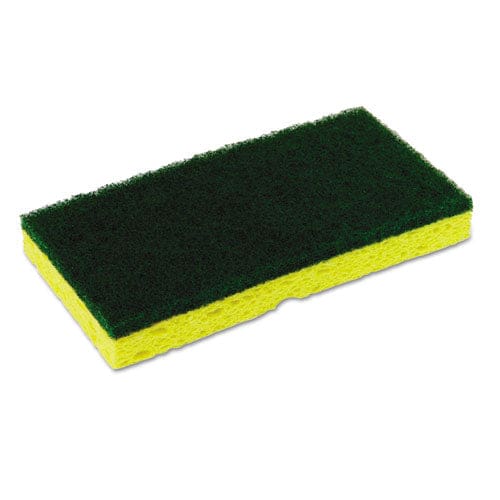 Continental Medium-duty Scrubber Sponge 3.13 X 6.25 0.88 Thick Yellow/green 5/pack 8 Packs/carton - Janitorial & Sanitation - Continental®