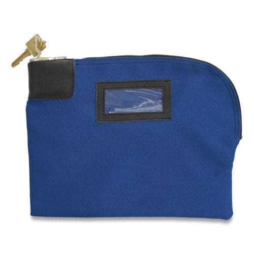 CONTROLTEK Fabric Deposit Bag Locking Canvas 8.5 X 11 X 1 Blue - Office - CONTROLTEK®