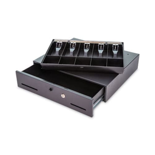CONTROLTEK Metal Cash Drawer 10 Compartments 16 X 11.25 X 2.25 Black - Office - CONTROLTEK®
