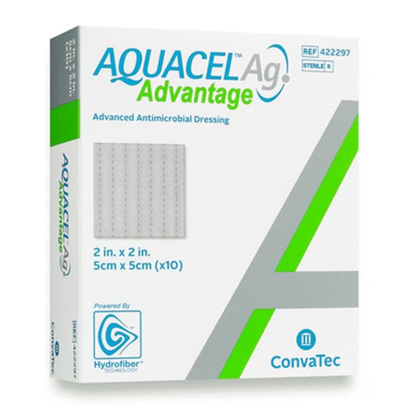 Convatec Aquacel Ag Advantage Enhanced 2 X 2 Box of 10 - Item Detail - Convatec