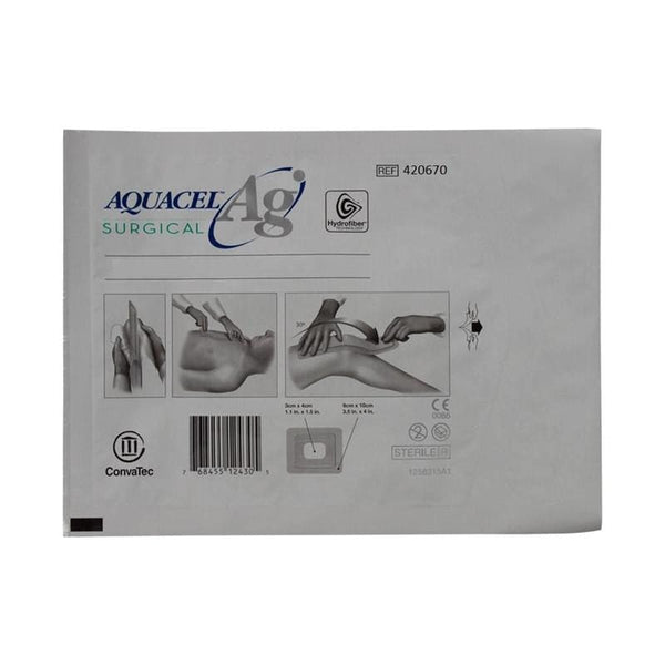 Convatec Aquacel Ag Surgical 3.5 X 12, Box of 10