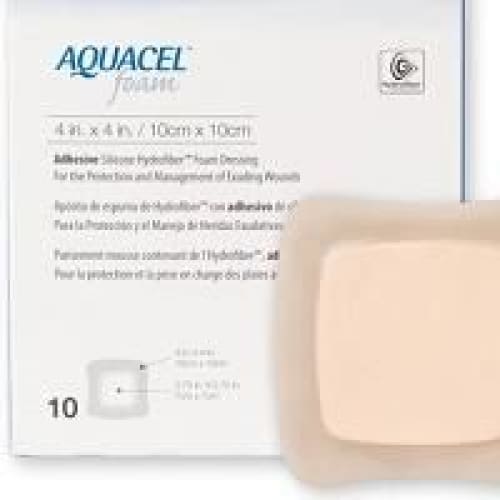 Convatec Aquacel Foam Adh 5 X 5 Box of 10 - Wound Care >> Advanced Wound Care >> Foam Dressings - Convatec