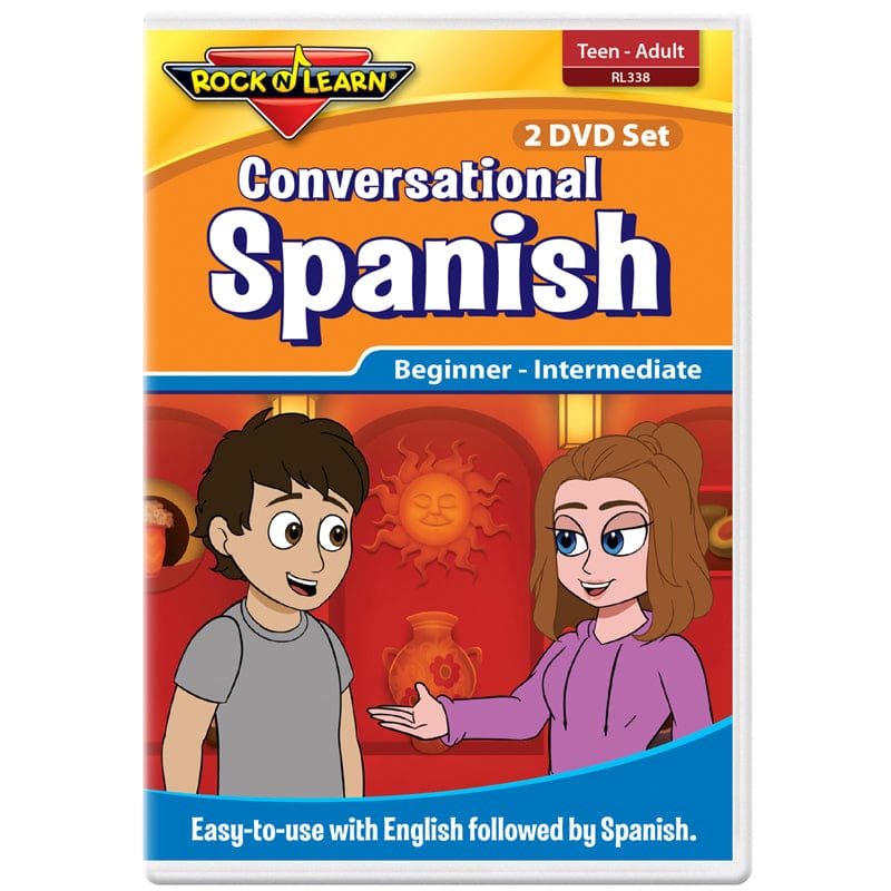 Conversational Spanish For Teens & Adults 2 Dvd Set (Pack of 2) - DVD & VHS - Rock N Learn