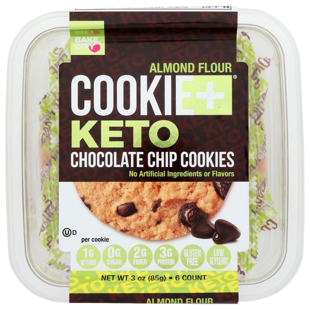 COOKIE PLUS PROTEIN: Cookie Plus Keto Chocolate Chip 3 oz - Grocery > Snacks > Cookies - COOKIE PLUS PROTEIN