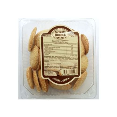 Cookies with Sesame seeds 7.05 oz. (200 g.) - Garliavos duona