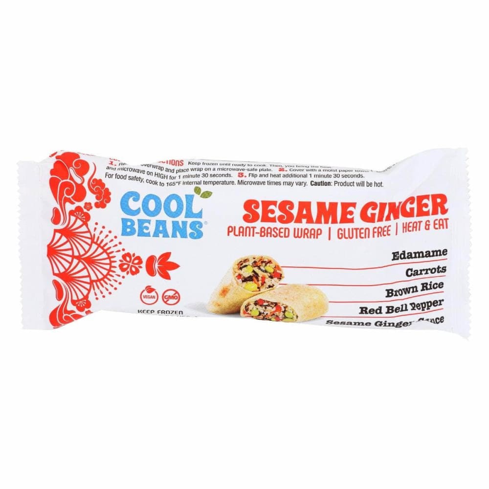 COOL BEANS Grocery > Frozen COOL BEANS Sesame Ginger Plant Based Wrap, 5.5 oz