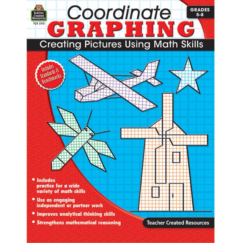 Coordinate Graphing Gr 5-8 (Pack of 3) - Graphing - Teacher Created Resources