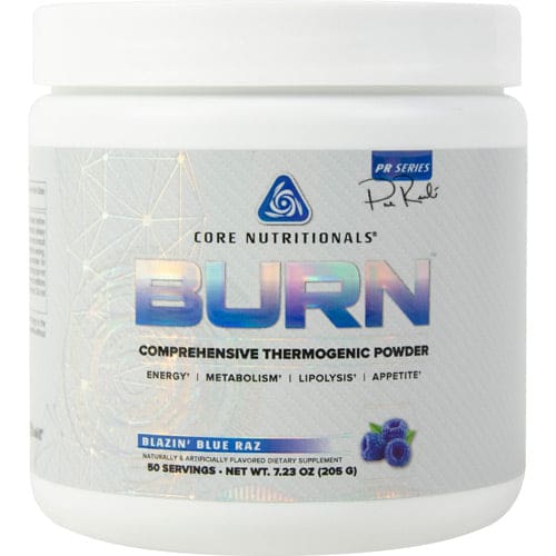Core Nutritionals Burn Blazin’ Blue Raz 50 servings - Core Nutritionals