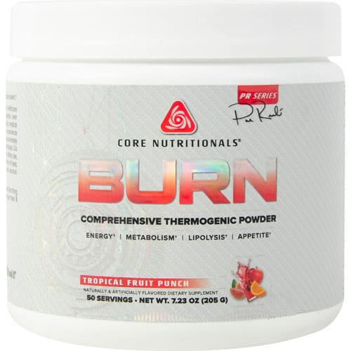 Core Nutritionals Burn Tropical Fruit Punch 50 servings - Core Nutritionals
