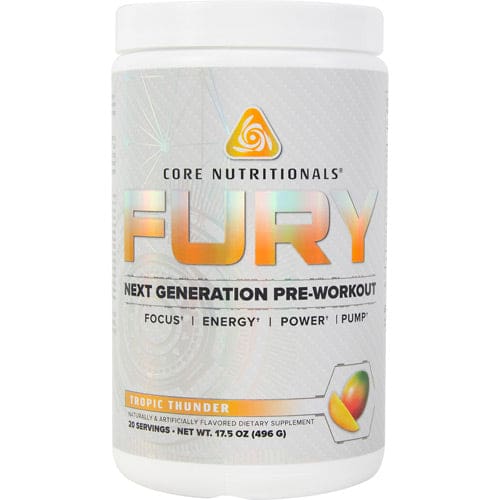 Core Nutritionals Fury Pre-Workout Tropic Thunder 20 ea - Core Nutritionals