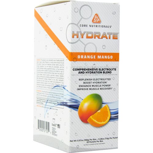 Core Nutritionals Hydrate Orange Mango 20 ea - Core Nutritionals