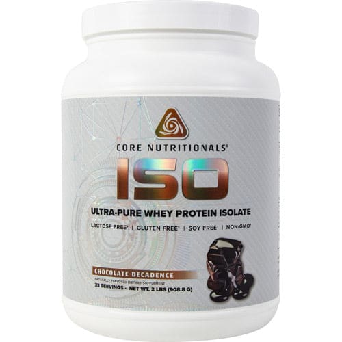 Core Nutritionals Iso Protein Chocolate Decadence 2 lbs - Core Nutritionals