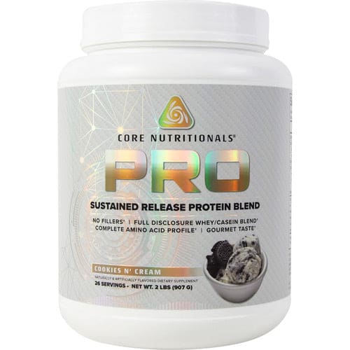 Core Nutritionals Pro Protein Cookies N’ Cream 2 lbs - Core Nutritionals