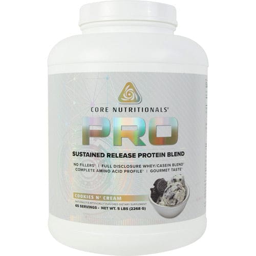 Core Nutritionals Pro Protein Cookies N’ Cream 5 lbs - Core Nutritionals