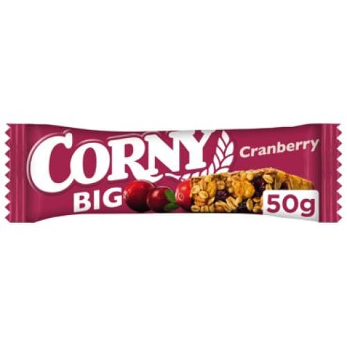 CORNY BIG Cereal Bar with Cranberries 1.76 oz. (50 g.) - Corny