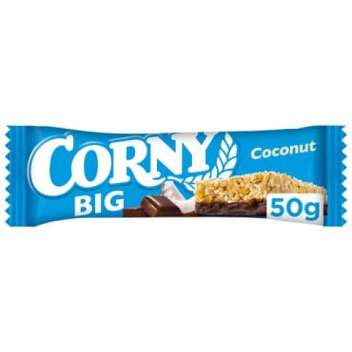 CORNY BIG Glazed Milk Chocolate Coconut Muesli Bar 1.76 oz. (50 g.) - Corny
