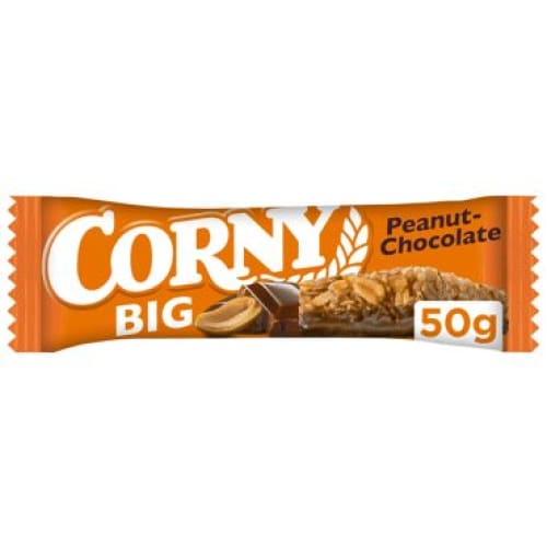 CORNY BIG Glazed Milk Chocolate Muesli Bar with Peanuts 1.76 oz. (50 g.) - Corny