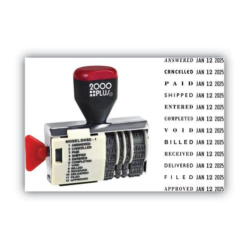 COSCO 2000PLUS Dial-n-stamp 12 Phrases Five Years 1.5 X 0.13 - Office - COSCO 2000PLUS®