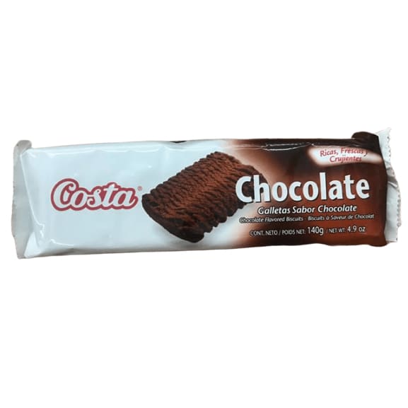 Costa Butter Cookies - Galletas Sabor Chocolate, 4.9 oz - ShelHealth.Com