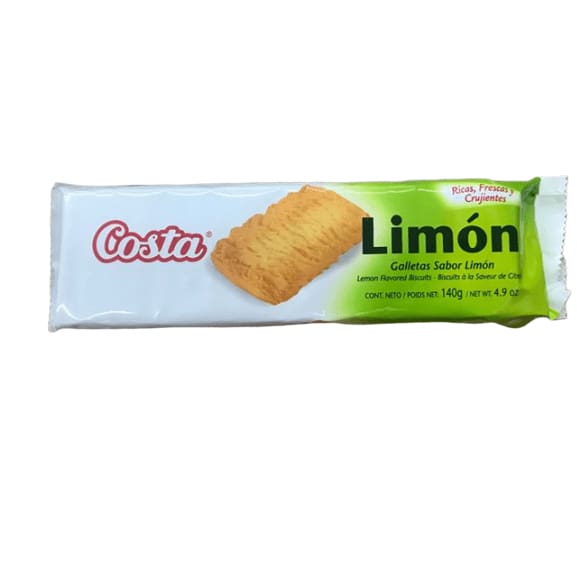 Costa Butter Cookies - Galletas Sabor Limon, 4.9 oz - ShelHealth.Com