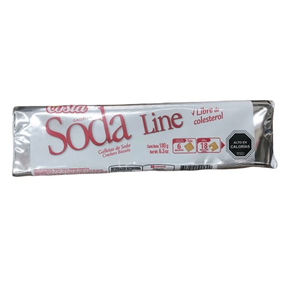Costa Soda Line Crackers, 6.3 oz - ShelHealth.Com