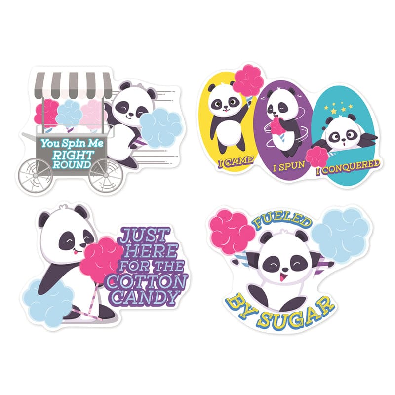 Cotton Candy Stickers Jumbo Scented (Pack of 12) - Stickers - Eureka