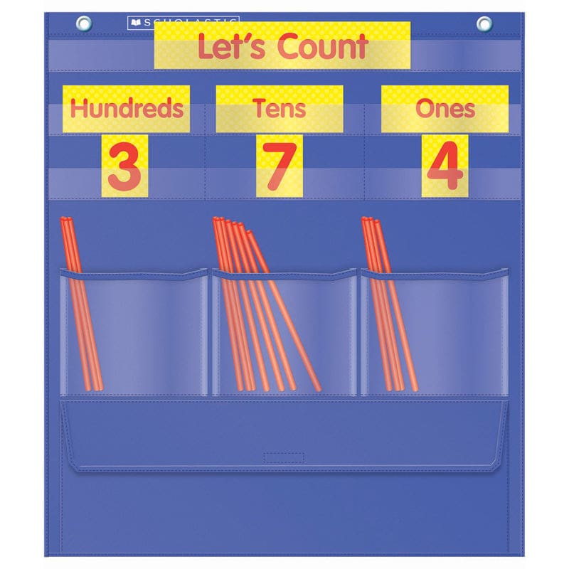 Counting Caddie And Place Value Pocket Chart Gr K-3 (Pack of 2) - Pocket Charts - Scholastic Teaching Resources