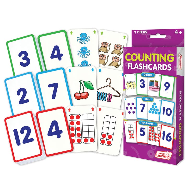 Counting Flash Cards (Pack of 6) - Flash Cards - Junior Learning