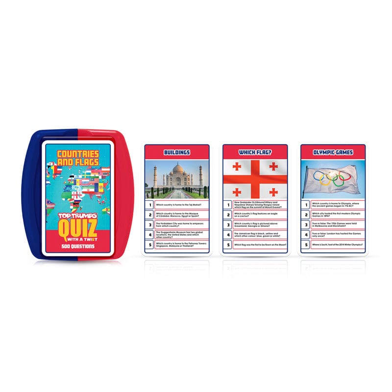 Countries And Flags Top Trumps Quiz (Pack of 3) - Card Games - Top Trumps Usa Inc
