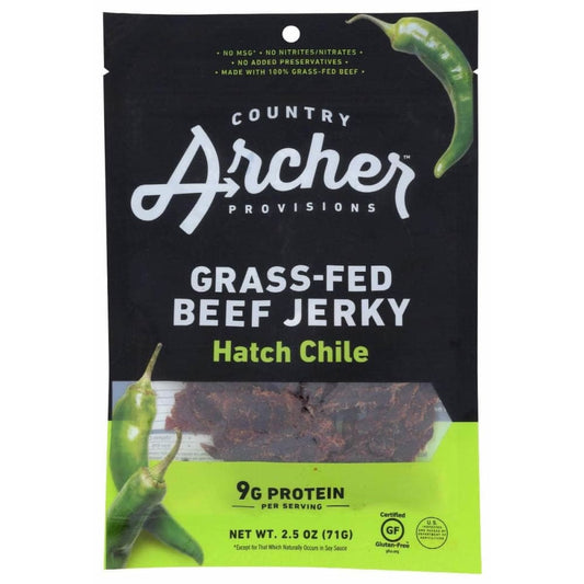 COUNTRY ARCHER Country Archer Jerky Beef Hatch Chile, 2.5 Oz