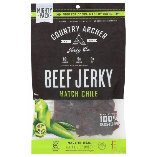 COUNTRY ARCHER Country Archer Jerky Beef Hatch Chile, 7 Oz