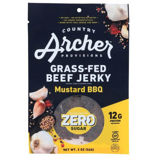 COUNTRY ARCHER Country Archer Jerky Beef Mstrd Bbq Ns, 2 Oz