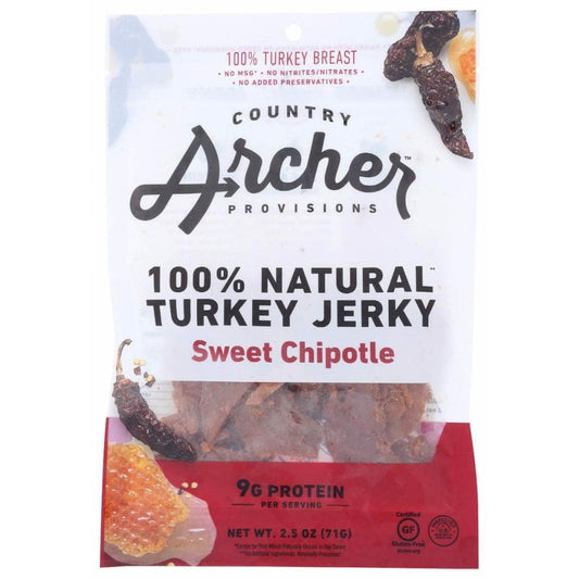 COUNTRY ARCHER Country Archer Jerky Trky Swt Chipotle, 2.5 Oz