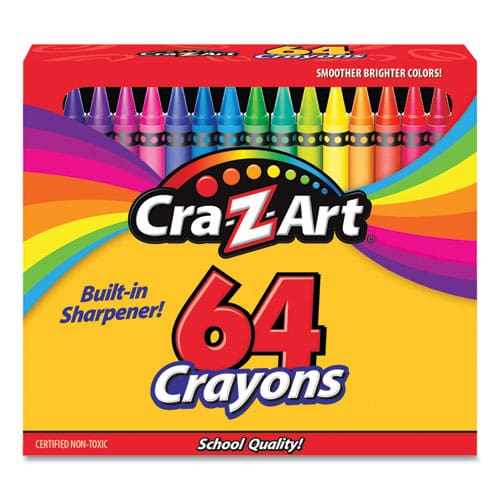 Cra-Z-Art Crayons 64 Assorted Colors 64/pack - School Supplies - Cra-Z-Art®