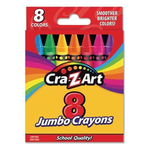 Cra-Z-Art Jumbo Crayons 8 Assorted Colors 8/pack - School Supplies - Cra-Z-Art®