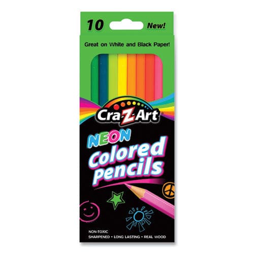 Cra-Z-Art Neon Colored Pencils 10 Assorted Lead/barrell Colors 10/set - School Supplies - Cra-Z-Art®