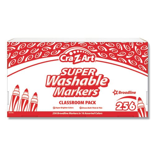 Cra-Z-Art Super Washable Markers Classpack Broad Bullet Tip Assorted Colors 256/set - School Supplies - Cra-Z-Art®