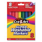 Cra-Z-Art Washable Fineline Markers Classpack Fine Bullet Tip Eight Assorted Colors 200/set - School Supplies - Cra-Z-Art®