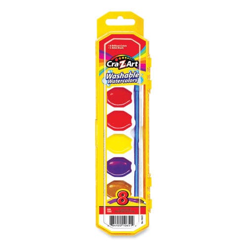 Cra-Z-Art Washable Watercolors 8 Assorted Colors Palette Tray - School Supplies - Cra-Z-Art®
