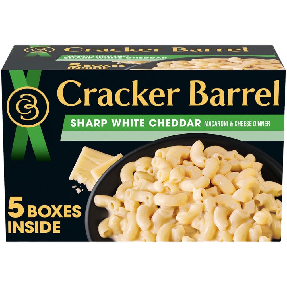 Cracker Barrel Sharp White Cheddar Macaroni & Cheese Dinner (14 oz. 5 pk.) - Pasta & Boxed Meals - Cracker Barrel