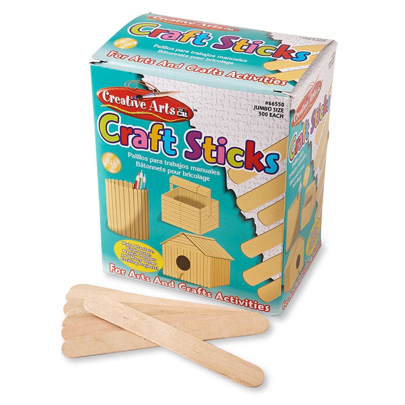 Craft Sticks Jumbo Size (Pack of 3) - Craft Sticks - Charles Leonard