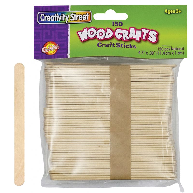 Craft Sticks Natural Color 150/Pk (Pack of 12) - Craft Sticks - Dixon Ticonderoga Co - Pacon