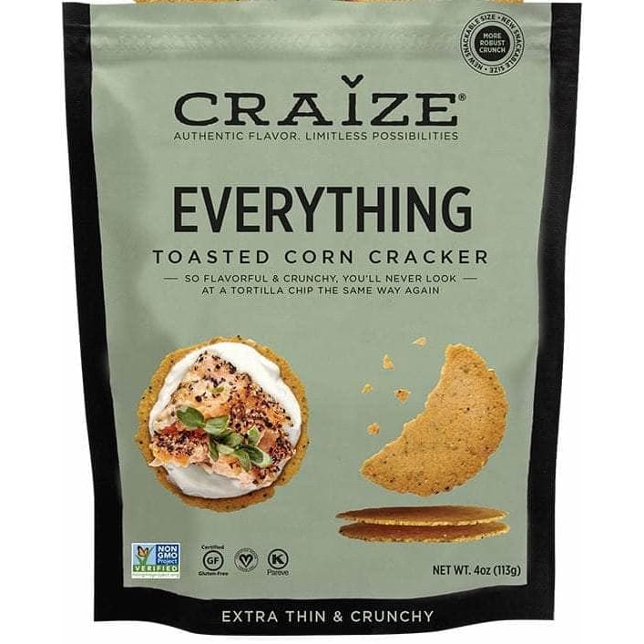 CRAIZE Craize Crackers Corn Everything, 4 Oz