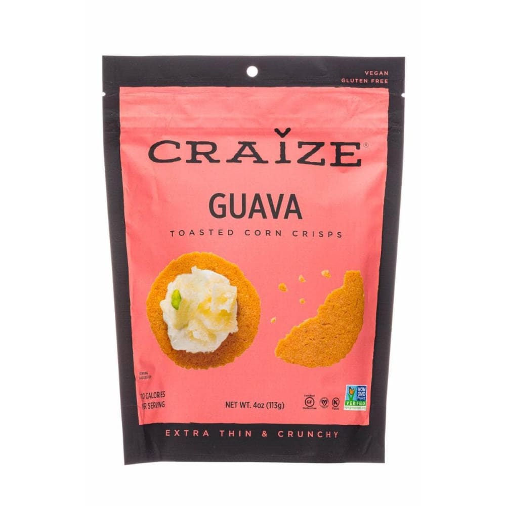 CRAIZE Craize Crackers Corn Guava, 4 Oz