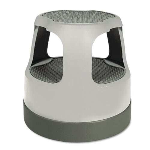 Cramer Scooter Stool Round 2-step Step And Lock Wheels 300 Lb Capacity 15 Working Height Gray - Janitorial & Sanitation - Cramer®